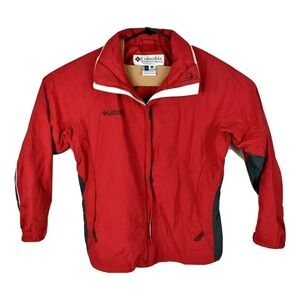 Columbia Core Interchange Women's‎ Coat Outer Jacket Red Size Large Double Zip